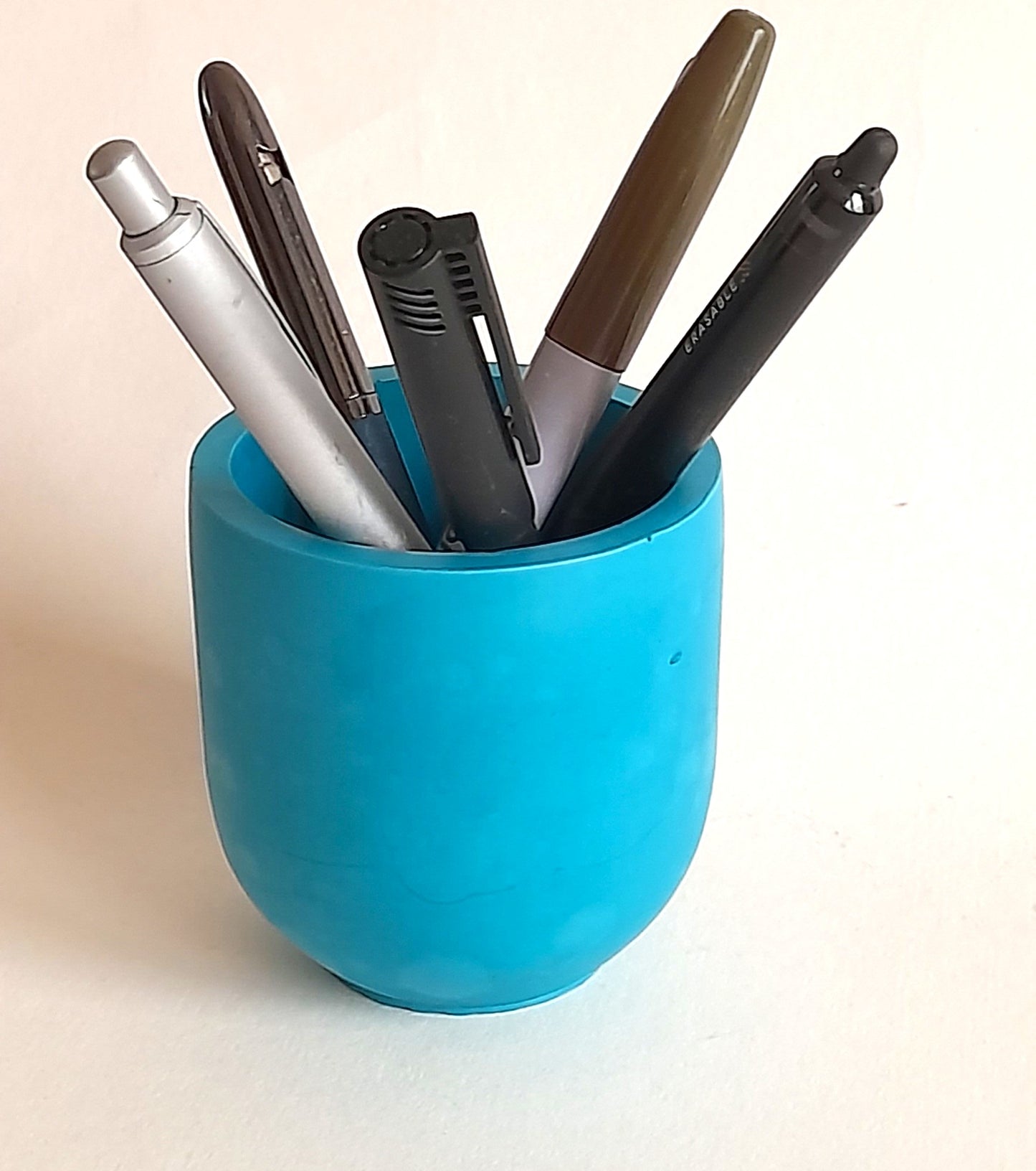 Jesmonite - Eco Luxe Jesmonite Blue Pen Pot