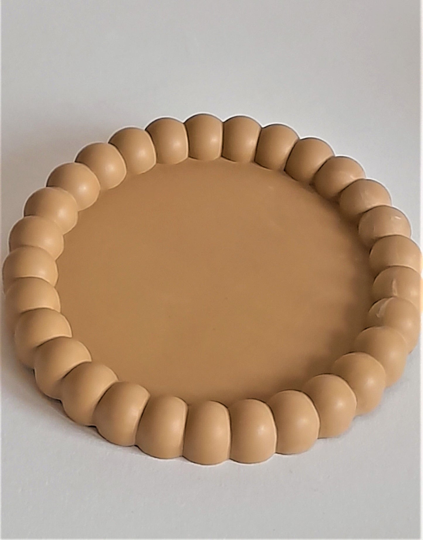 Jesmonite - Eco Luxe Large Bubble Coffee Colour Coaster - Homeware