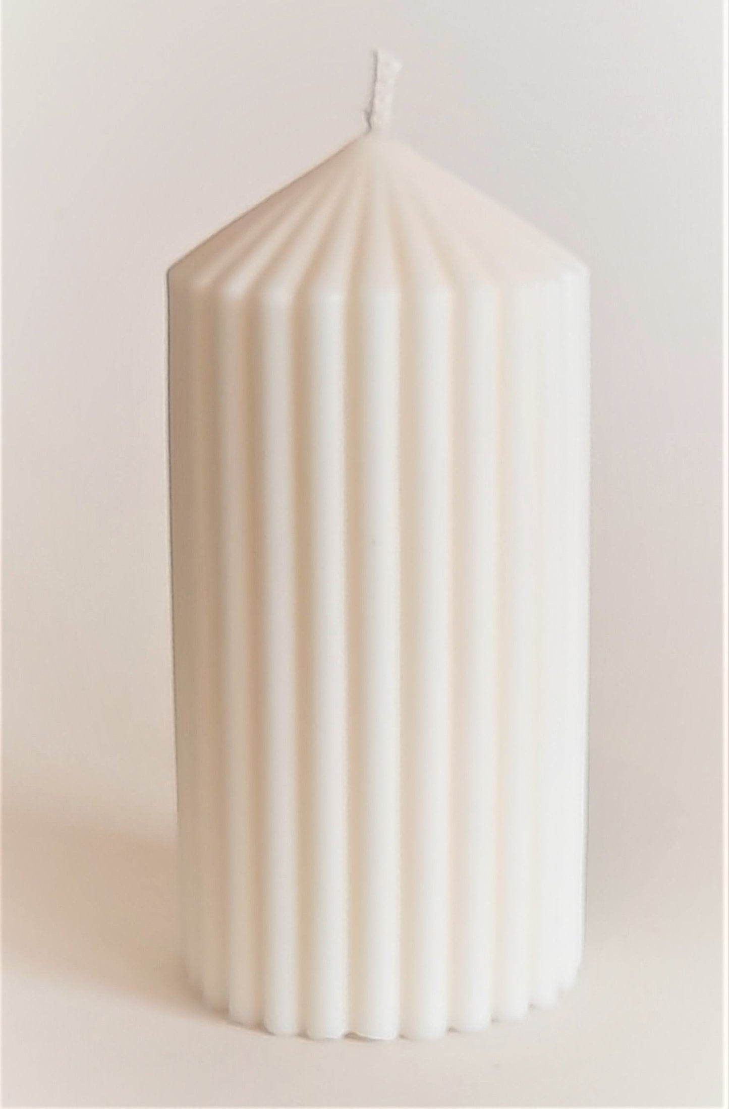 Candle - Large Stripe Pillar Candle   - Luxury Corporate Gift Candle