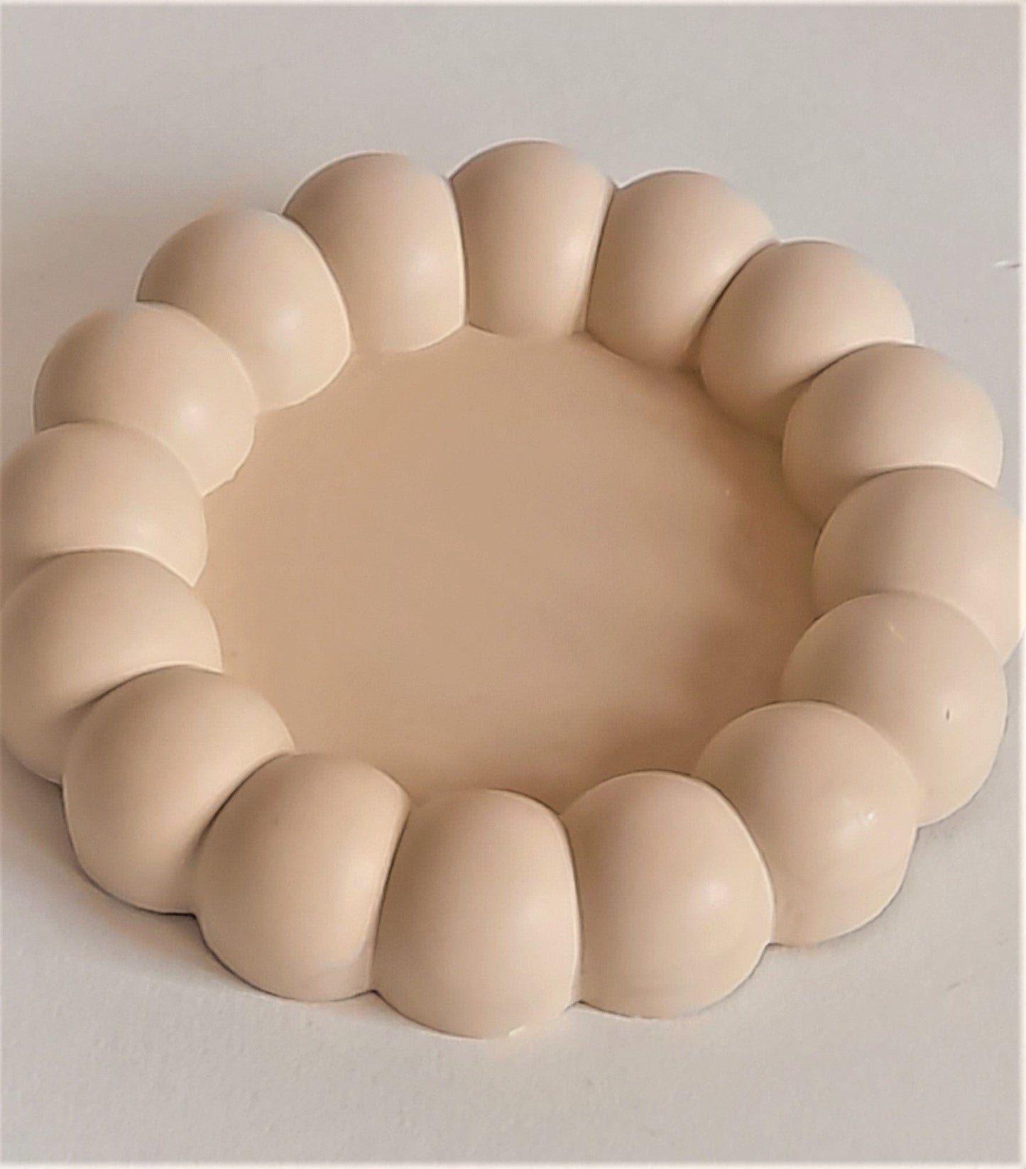 Jesmonite - Bubble Cream Colour Coaster - Eco Friendly Homeware