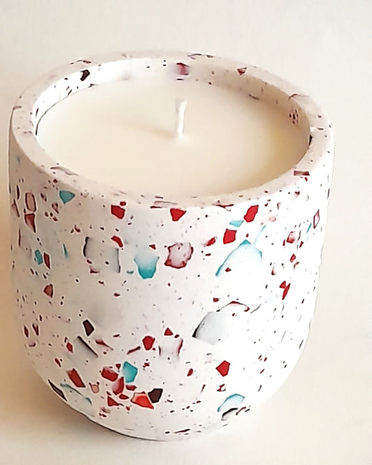 Scented Candle - Eco Luxe Hand Poured Moroccan Rose Candle   