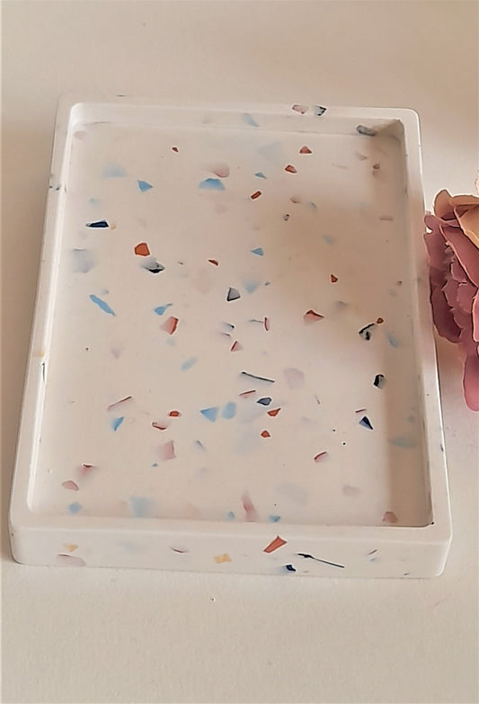 Jesmonite - Eco Luxe Medium Rectangular Terrazzo Tray - Homeware