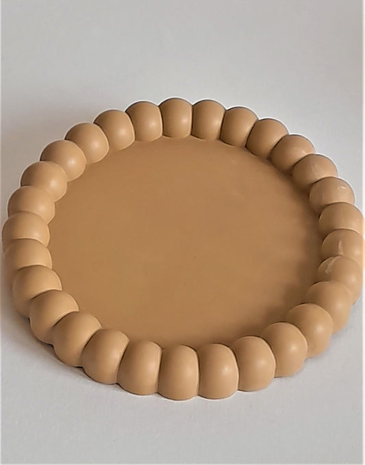 Jesmonite - Eco Luxe Large Bubble Coffee Colour Coaster - Homeware