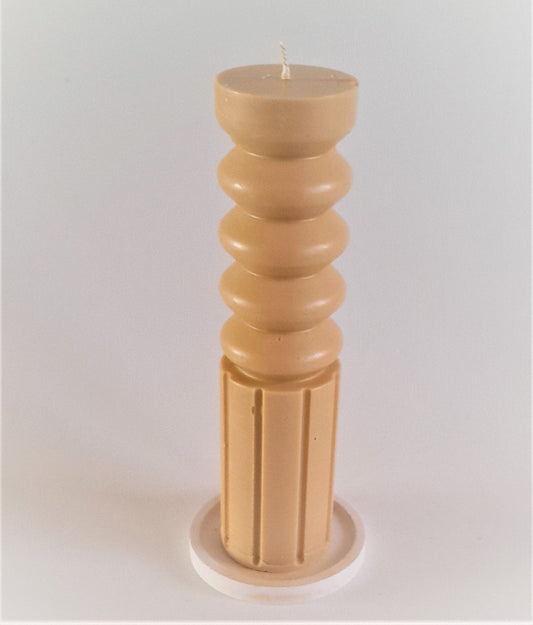 Candle - Decorative Bubble Pillar Candle - Luxury Dinner Candles