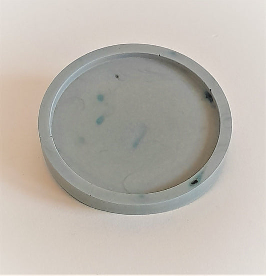Jesmonite - Small Round Green Marble coaster - Wholesale Products