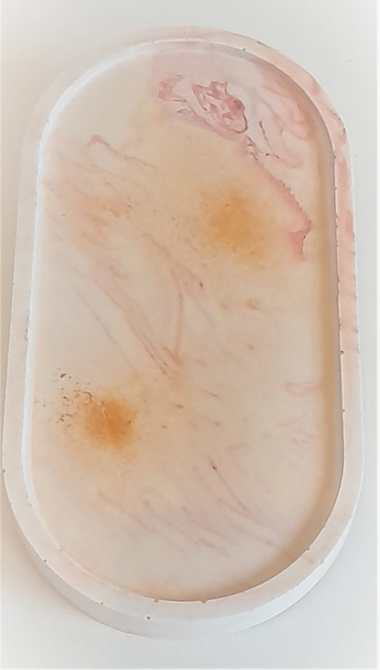 Jesmonite - Beige & Pale Pink Trinket Tray - Eco Friendly Homeware
