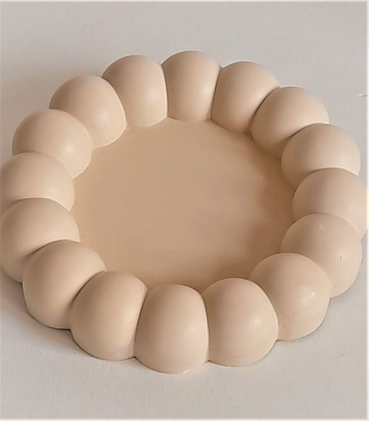Jesmonite -  Bubble Cream Colour Coaster - Eco Friendly Homeware